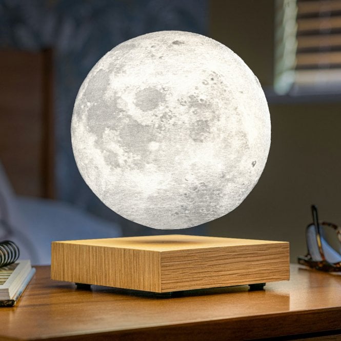 Gingko Design Walnut Smart Moon Lamp
