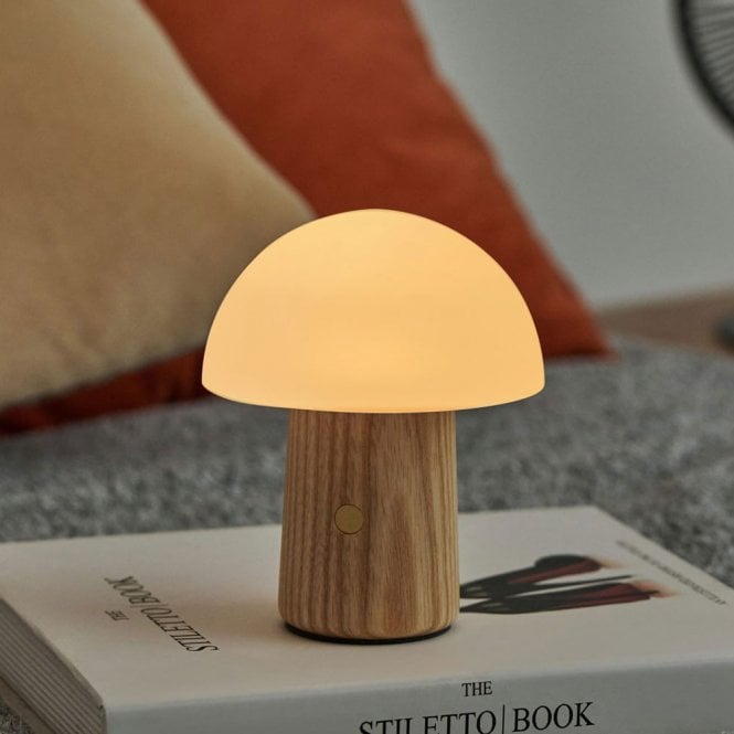 Gingko Design White Ash Mini Alice Mushroom Lamp