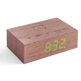 Walnut Flip Click Clock