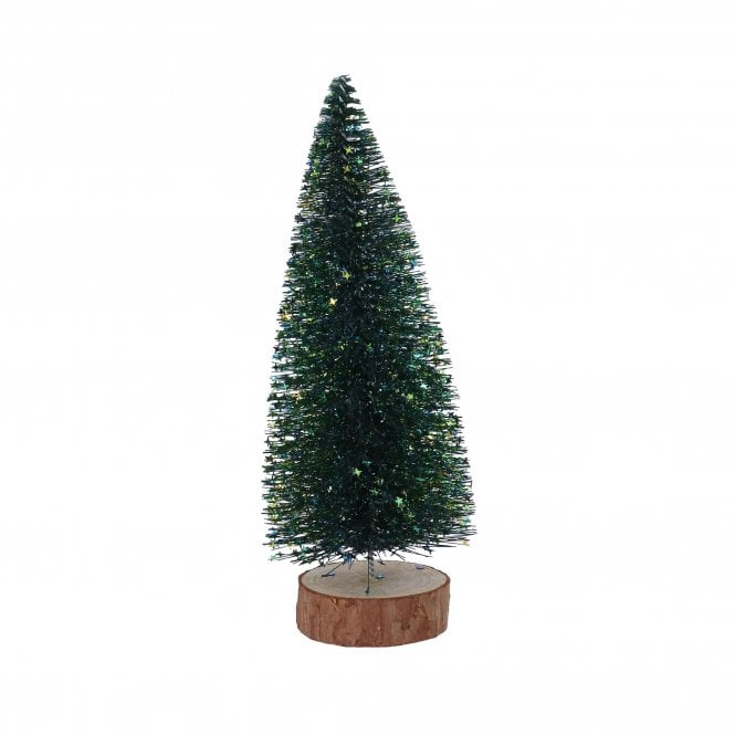 Gisela Graham Green Bristle Tree With Stars Decoration