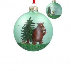 Gruffalo and Mouse Green Glitter Bauble