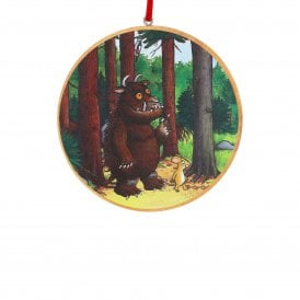 Gruffalo and Mouse In Wood Wooden Hanging Decoration