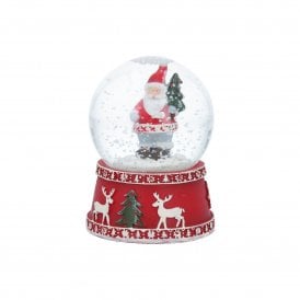 New England Santa Snow Globe