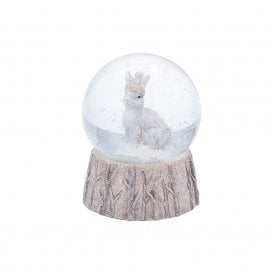 Rabbit with Woolly Hat Snow Globe