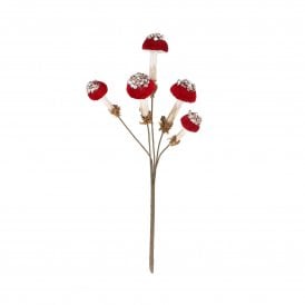 Red and Gold Toadstool Spray