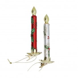 Red Clip on Candle Decoration