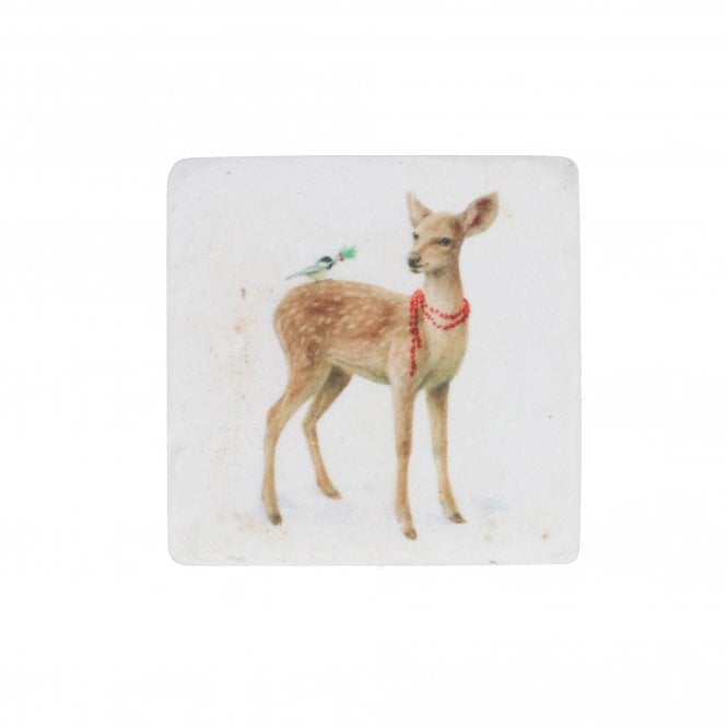 Gisela Graham Resin Deer Coaster