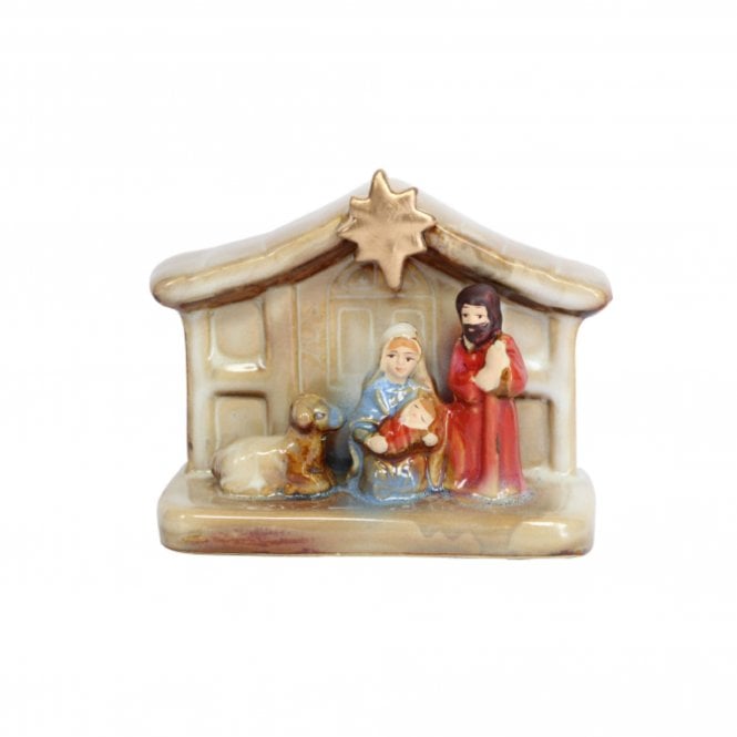 Gisela Graham Small Ceramic Nativity Ornament