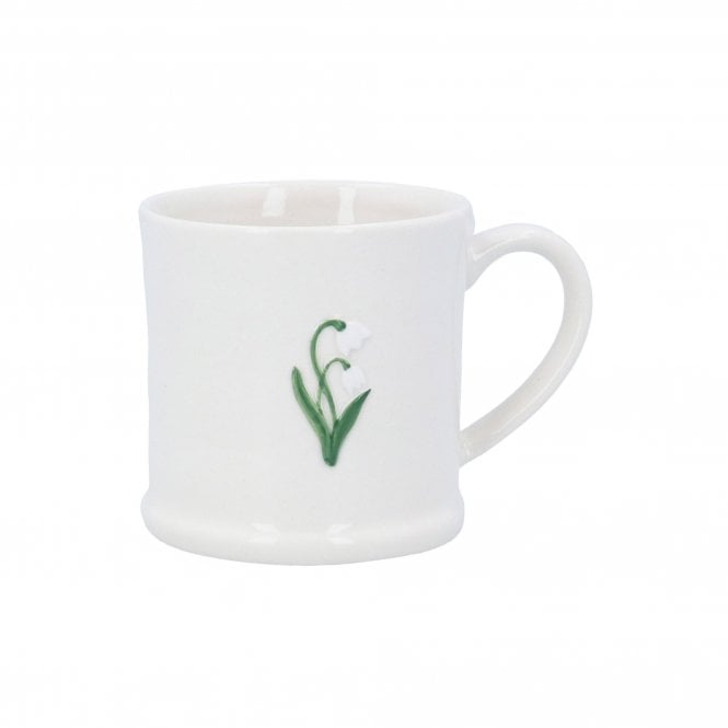 Gisela Graham Snowdrops Ceramic Mini Mug