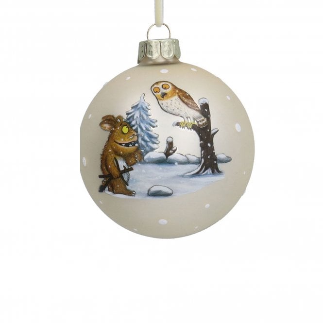 Gisela Graham The Gruffalo's Child With Owl Glass Bauble