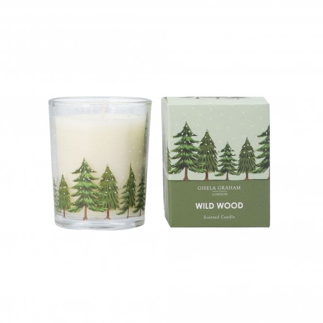 Gisela Graham Trees Wild Wood Scented Pot Candle - Mini