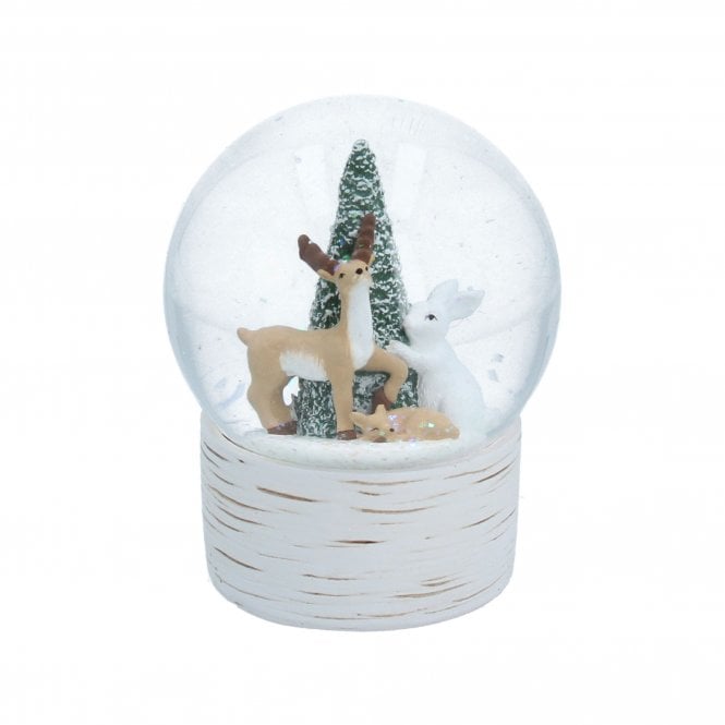 Gisela Graham Woodland Animals Snow Globe - Large