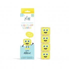 Yellow Light up Sensory Cubes - Alex