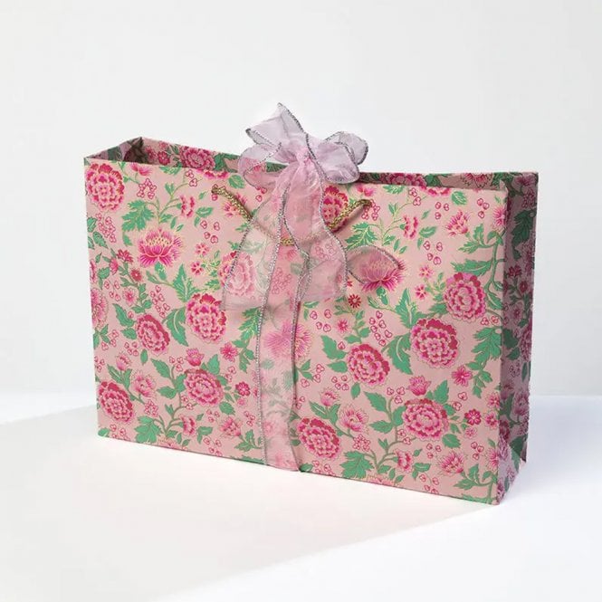 Globe Enterprise Pink Peony Shopper Gift Bag