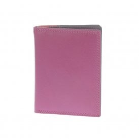 Ladies Leather Credit Card Holder - China Rose