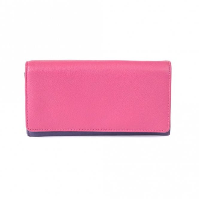 Golunski Ladies Leather Fuchsia &  Purple Wallet Purse