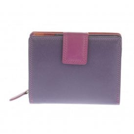Ladies Leather Small Wallet Purse - China Rose