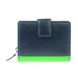 Ladies Leather Small Wallet Purse - Midnight