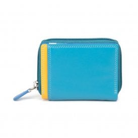 Ladies Leather Zip Wallet Purse - Glacier