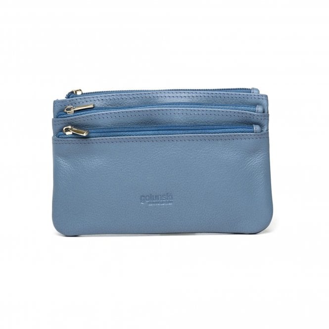 Golunski Ladies Nappa Leather Medium Coin Purse - Blue