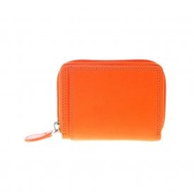 Ladies Small Zip Purse - Orange