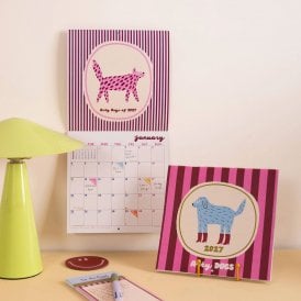 Arty Dogs 2027 Compact Wall Calendar