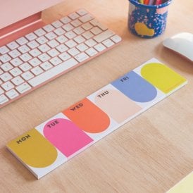 Bright Arches Keyboard Weekly Planner Pad