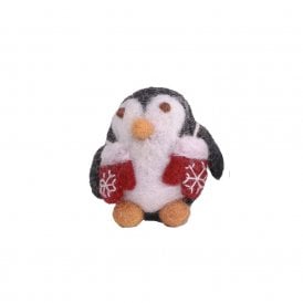 Baby Penguin with Mittens Hanging Decoration