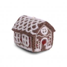 Big Gingerbread House with Embroidery Hanging Decoration