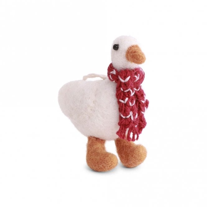 Gry & Sif Goose with Scarf Hanging Decoration