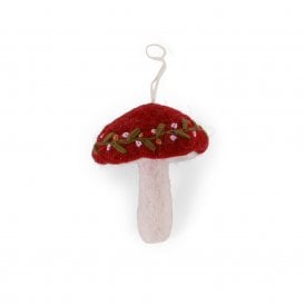 Mushroom with Embroidery Big Hanging Decoration