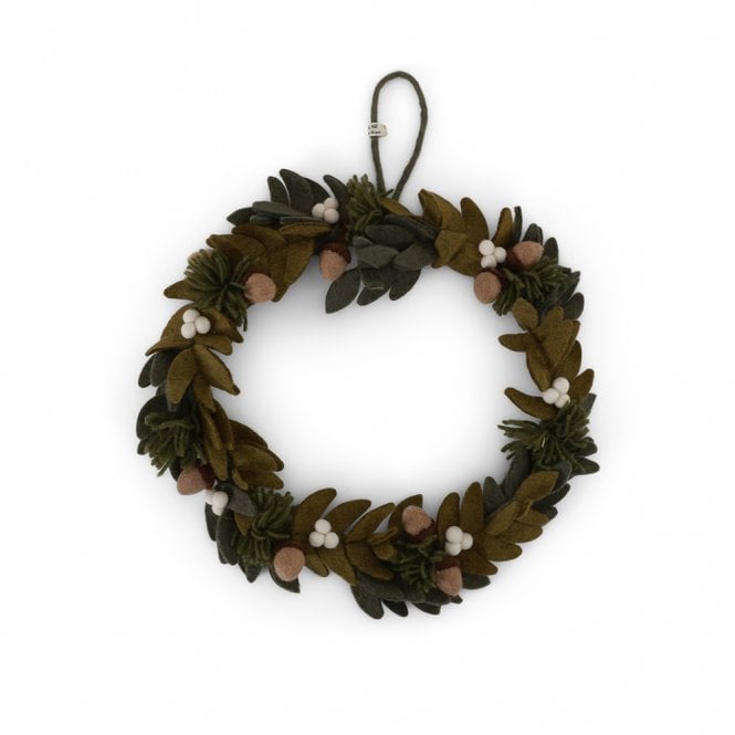Gry & Sif Wreath with Berries & Cones Hanging Decoration