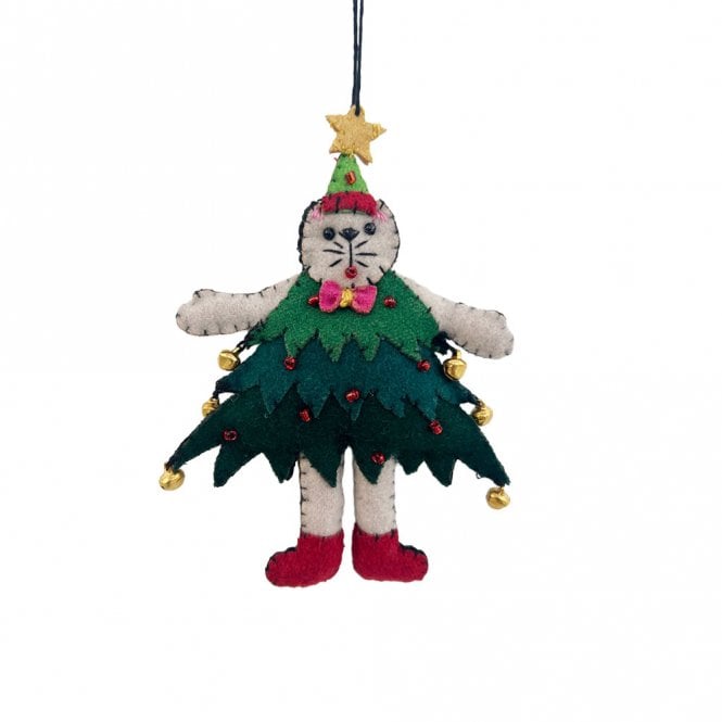 Heishan Tony Gift Co Cat In Tree Hanging Decoration