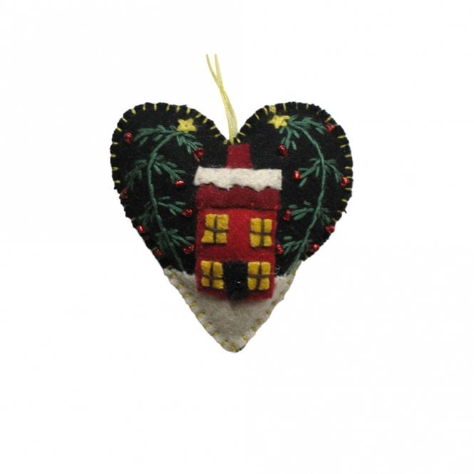 Heishan Tony Gift Co Mini Heart with House Hanging Decoration