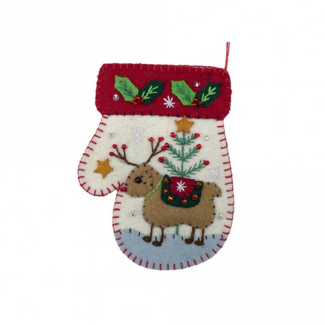 Heishan Tony Gift Co Reindeer Mitten Hanging Decoration