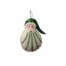 Santa Embroidered Beard Hanging Decoration