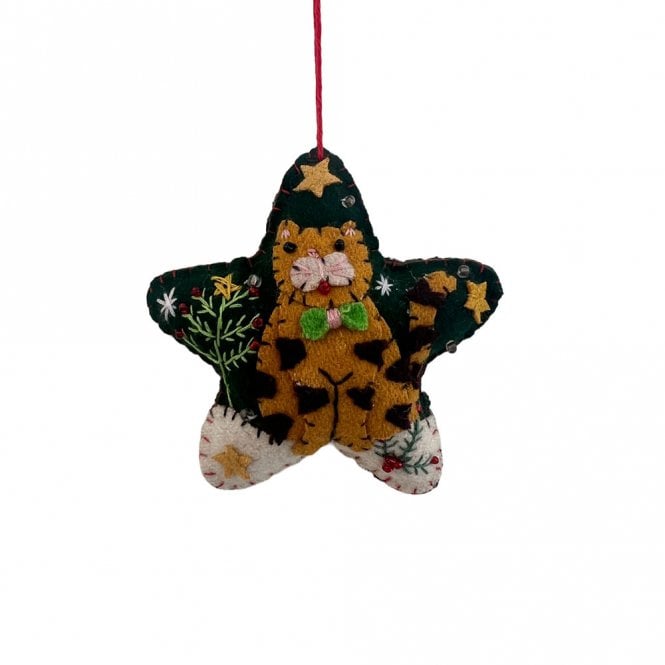 Heishan Tony Gift Co Star with Ginger Cat Hanging Decoration