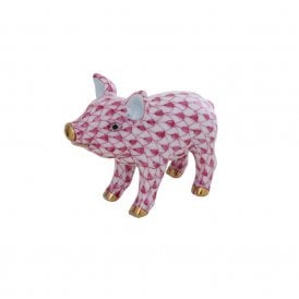 Little Standing Pig Figurine - Raspberry