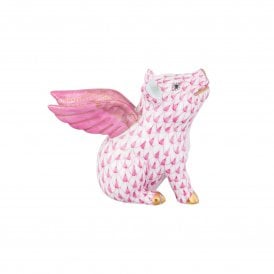 When Pigs Fly Figurine - Raspberry