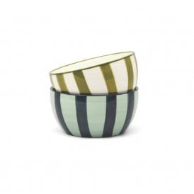 Bella Dipping Bowls Green and Blue - Set of 2