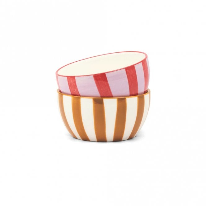 Here's How Bella Dipping Bowls Lilac & Rust and Ochre - Set of 2
