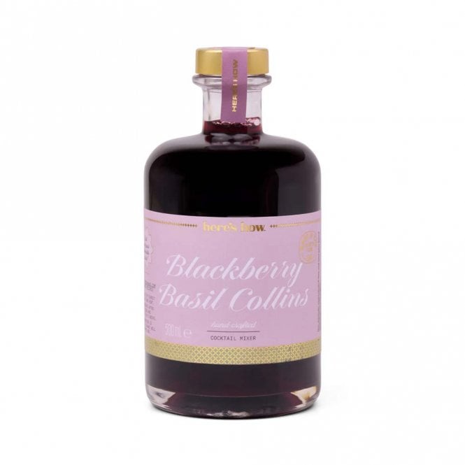 Here's How Blackberry Basil Collins Cocktail Mixer