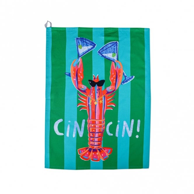 Hijinx Cin Cin Lobster Tea Towel 