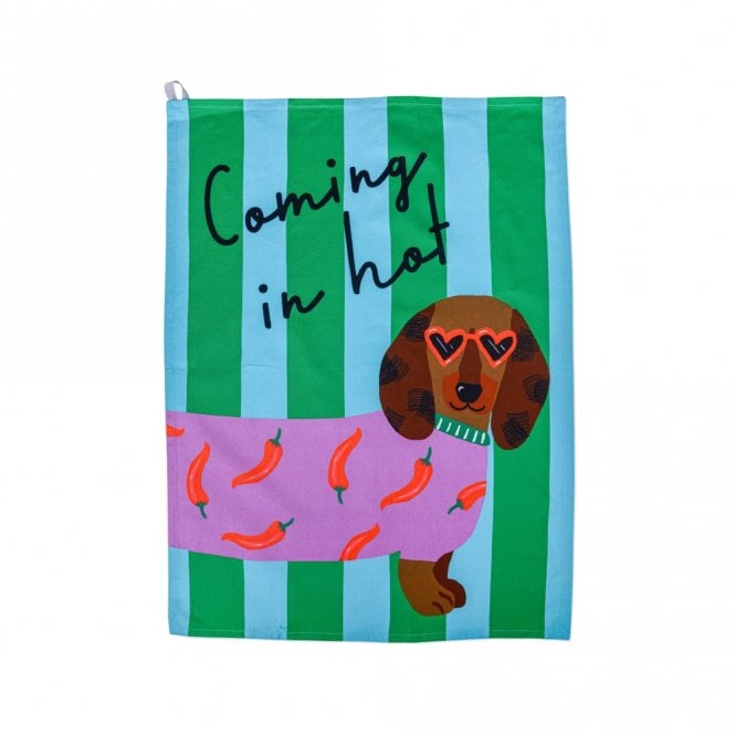 Hijinx Coming in Hot Tea Towel