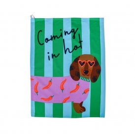 Hijinx Coming in Hot Tea Towel