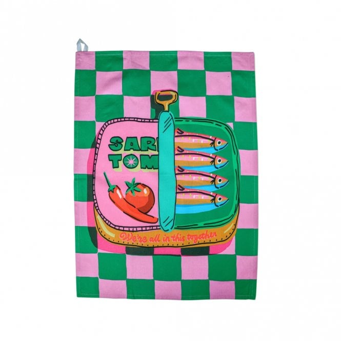 Hijinx Sardines Tea Towel