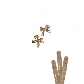 Bonnie Bow Gold Stud Earrings