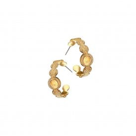 Cuff Mini Hoop Gold Earrings
