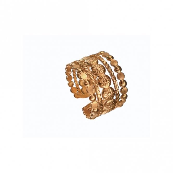 Hot Tomato Gold Plated Antiquity Band