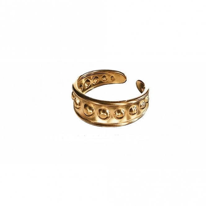Hot Tomato Gold Plated Saxon Ring